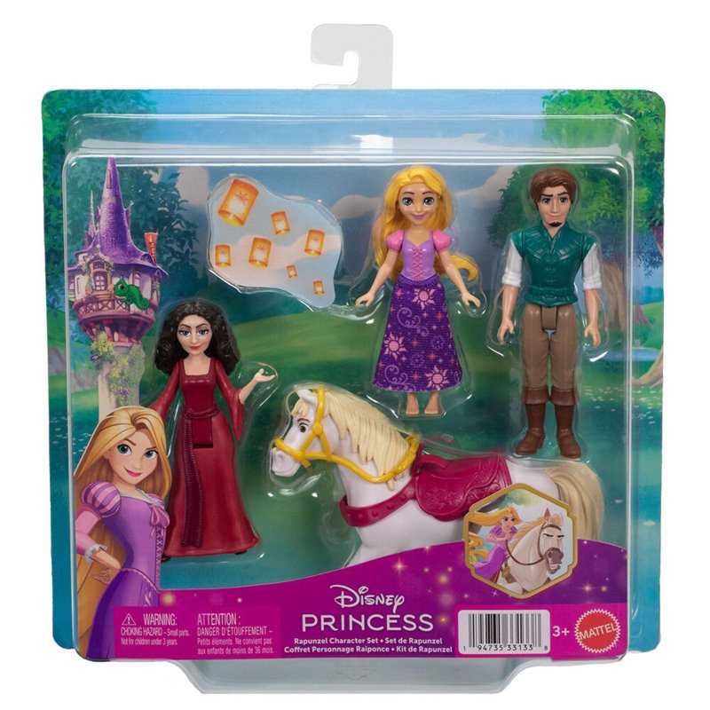 Blister 4 figuras Rapunzel Enredados Disney