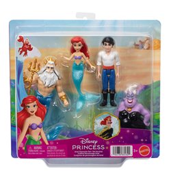 Blister 4 figuras La Sirenita Disney