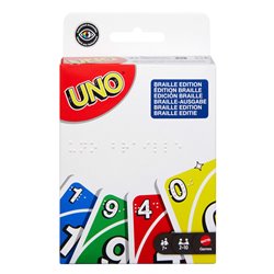 Juego cartas UNO Braille