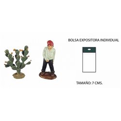 FIGURA BELEN MEON + CHUMBERA 7 CM.