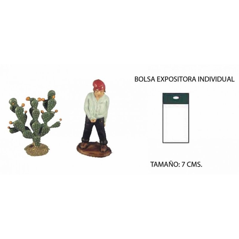 FIGURA BELEN MEON + CHUMBERA 7 CM.