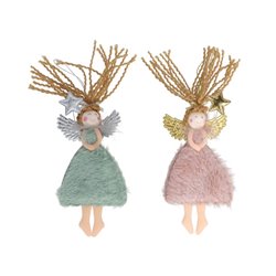 COLGANTE ANGEL ROSA/VERDE 8X16 2 STD