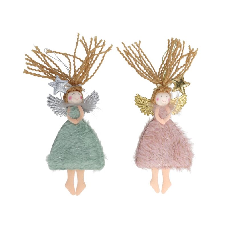 COLGANTE ANGEL ROSA/VERDE 8X16 2 STD