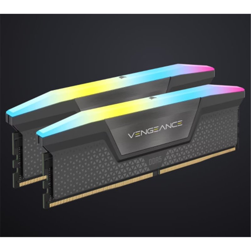 MEMORIA CORSAIR DDR5 64GB 2X32GB PC5200 VENGEANCE RGB CMG64GX5M2B5200Z40