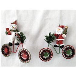 COLGANTE BICI C/ FIGURA 11X10CM 2STD