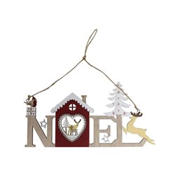 COLGANTE NOEL C/CASA 24X14CM
