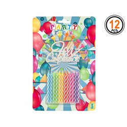VELA MULTICOLOR FELIZ CUMPLEA�OS 16x24x1.50cm