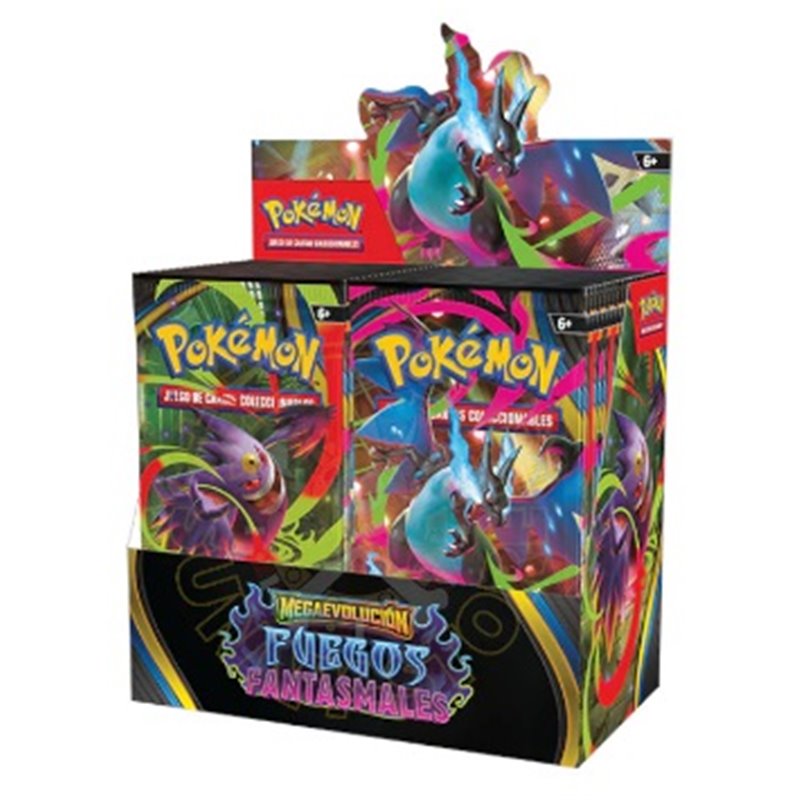 SOBRE CARTAS POKEMON MEGAEVOLUCION-FUEGOS FANTASMALES