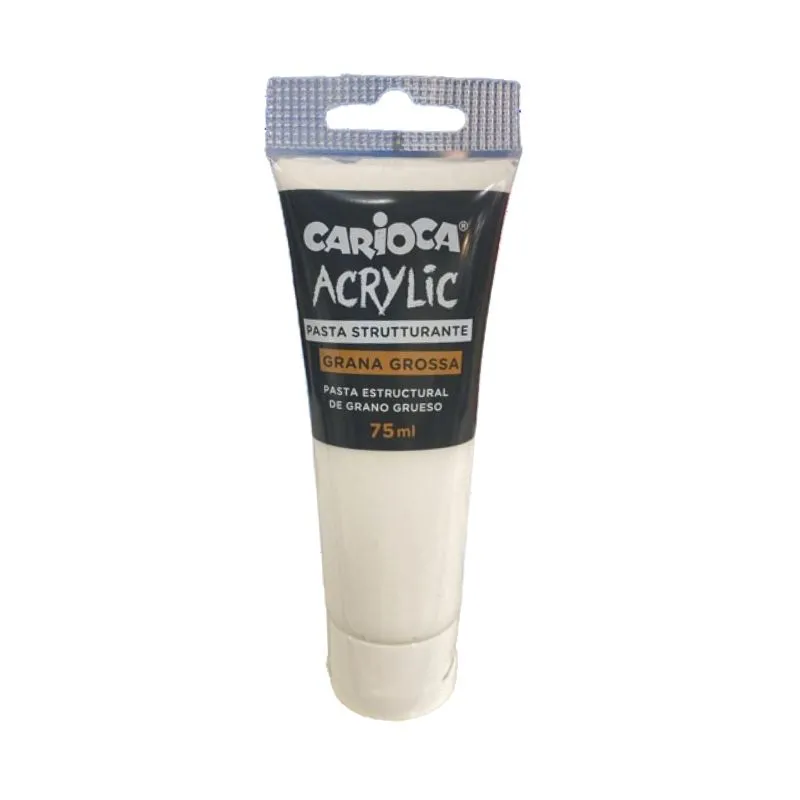 TUBO PASTA ESTRUCTURAL GRANO GRUESO CARIOCA ACRYLIC 75ML