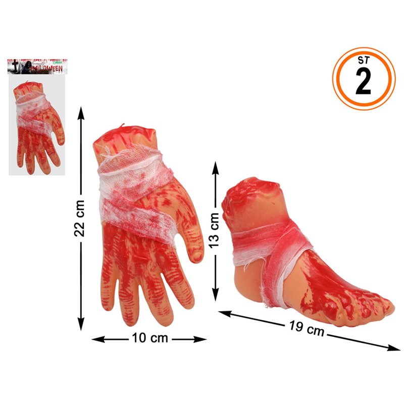 ACC. DECORACION HALLOWEEN PIE O MANO