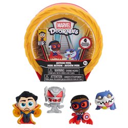 Capsula sorpresa 4 figuras Action Mini Peek Series 2 Marvel Doorables surtido