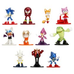 Figura sobre sorpresa metalfigs Sonic the Hedgehog 4cm surtido