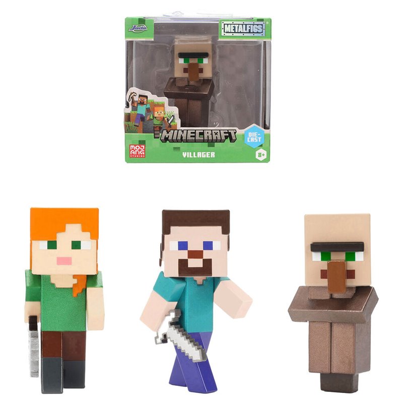 Figura metalfigs Minecraft 7cm surtido