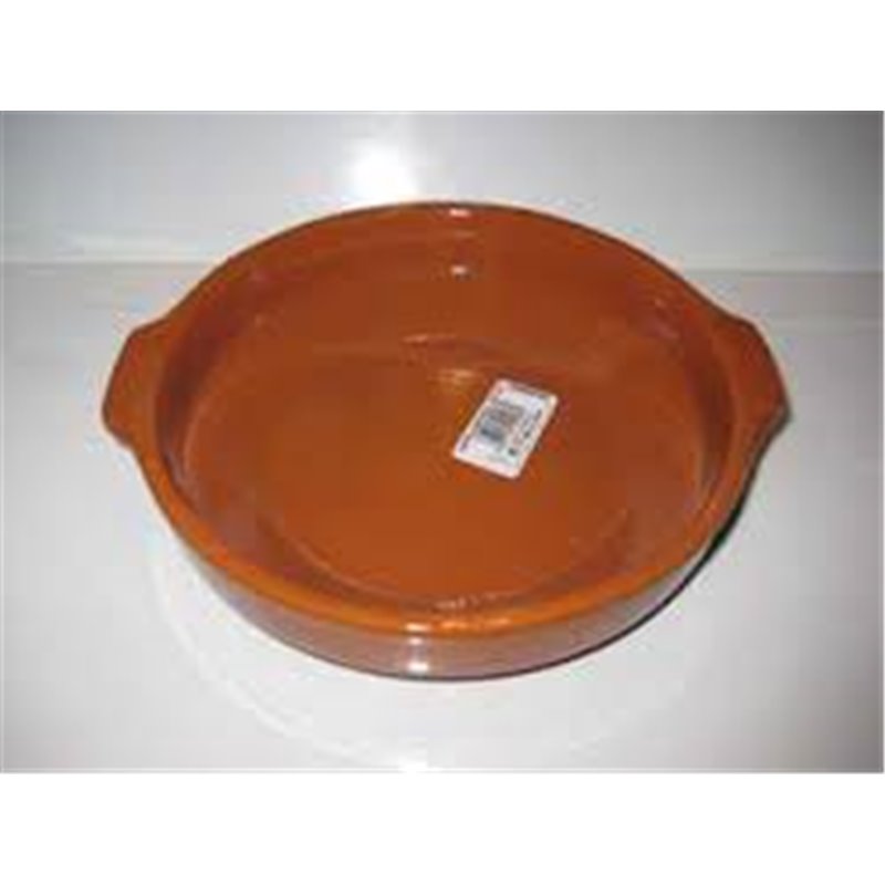 CAZUELA BARRO 30 CM CON ASAS