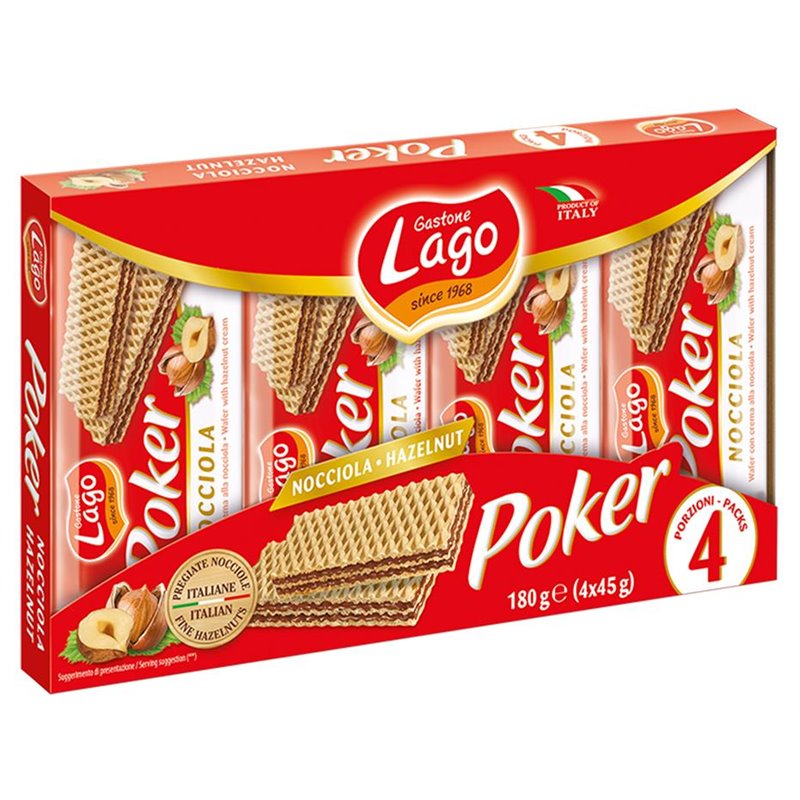 GALLETAS POKER CON CREMA NOCCIOLA