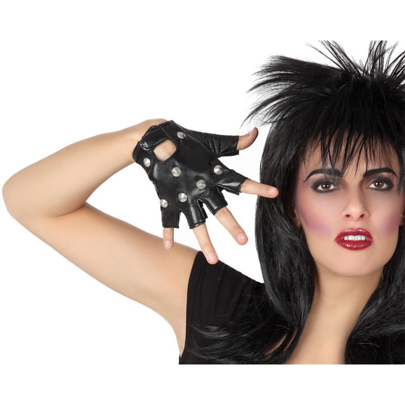 GUANTES PUNK NEGRO
