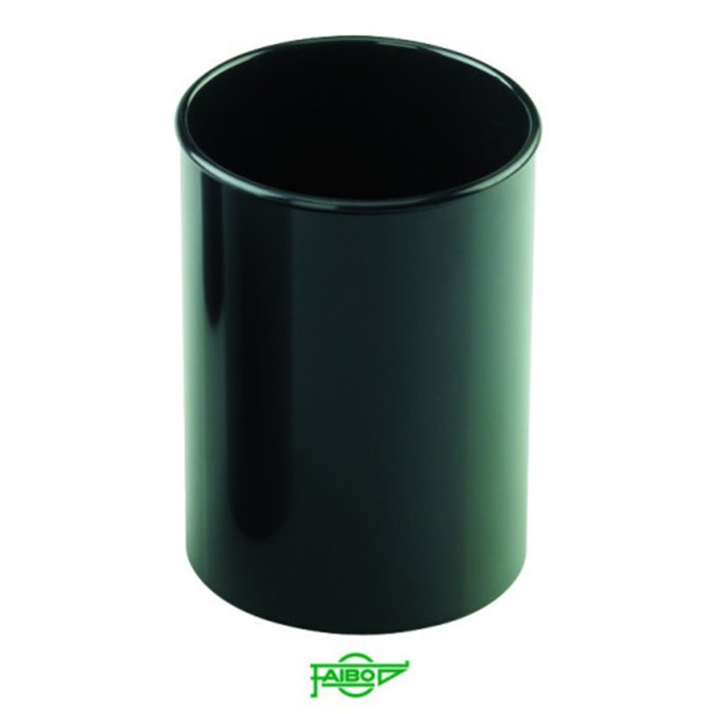 CUBILETE DE PLASTICO 78 MM. DIAMETRO X 100 MM. ALTO OPACO NEGRO FAIBO 205-02