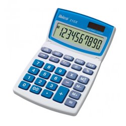 CALCULADORA DE SOBREMESA DE 10 DIGITOS MODELO 210X SOLAR / PILA IBICO IB410079