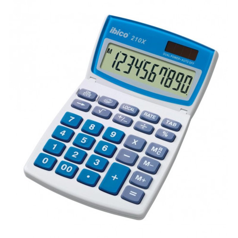 CALCULADORA DE SOBREMESA DE 10 DIGITOS MODELO 210X SOLAR / PILA IBICO IB410079