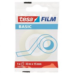 CINTA ADHESIVA TRANSLÚCIDA BASIC 15MM.X33M. TESA 58542-0000