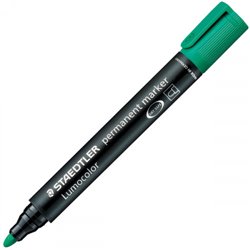 MARCADOR PERMANENTE LUMOCOLOR 352 TRAZO 2MM. VERDE STAEDTLER 352-5