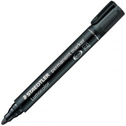 MARCADOR PERMANENTE LUMOCOLOR 352 TRAZO 2MM. NEGRO STAEDTLER 352-9