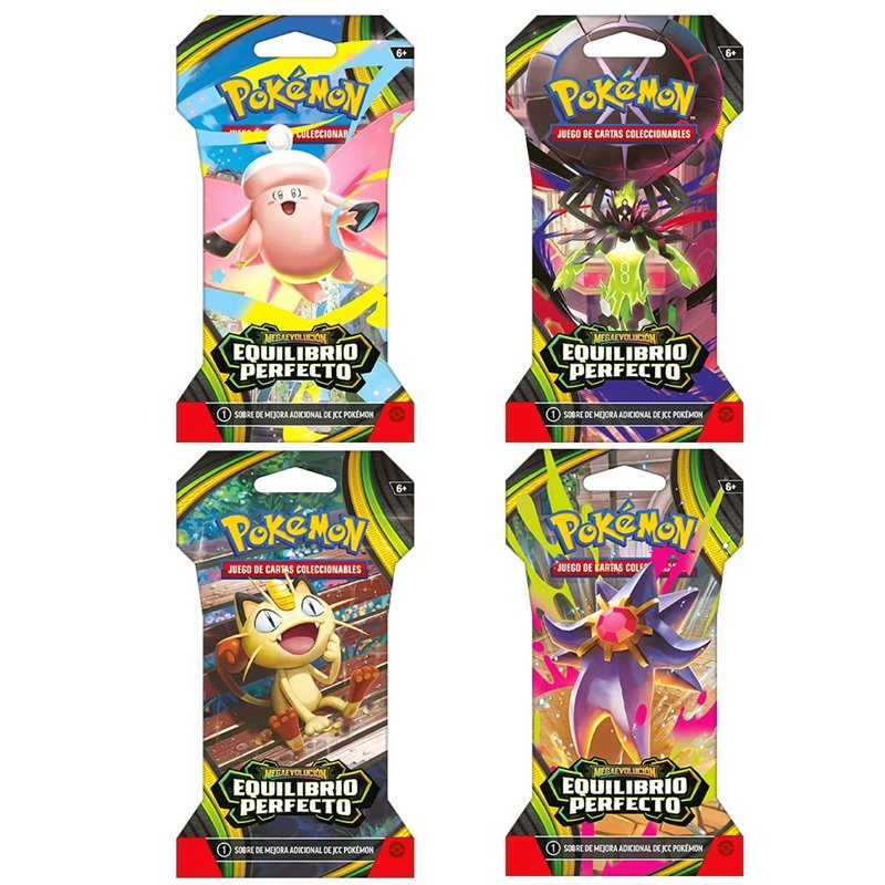 (PREPEDIDO) POKEMON TCG-DISPLAY 24 SOBRES DE REFUERZO CON FUNDA-EQUILIBRIO PERFECTO-MARZO 26