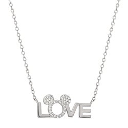 Colgante Love Minnie Disney plata