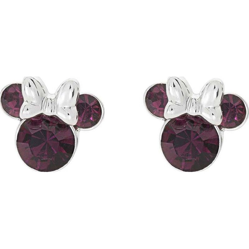 Pendientes Febrero Minnie Disney plata