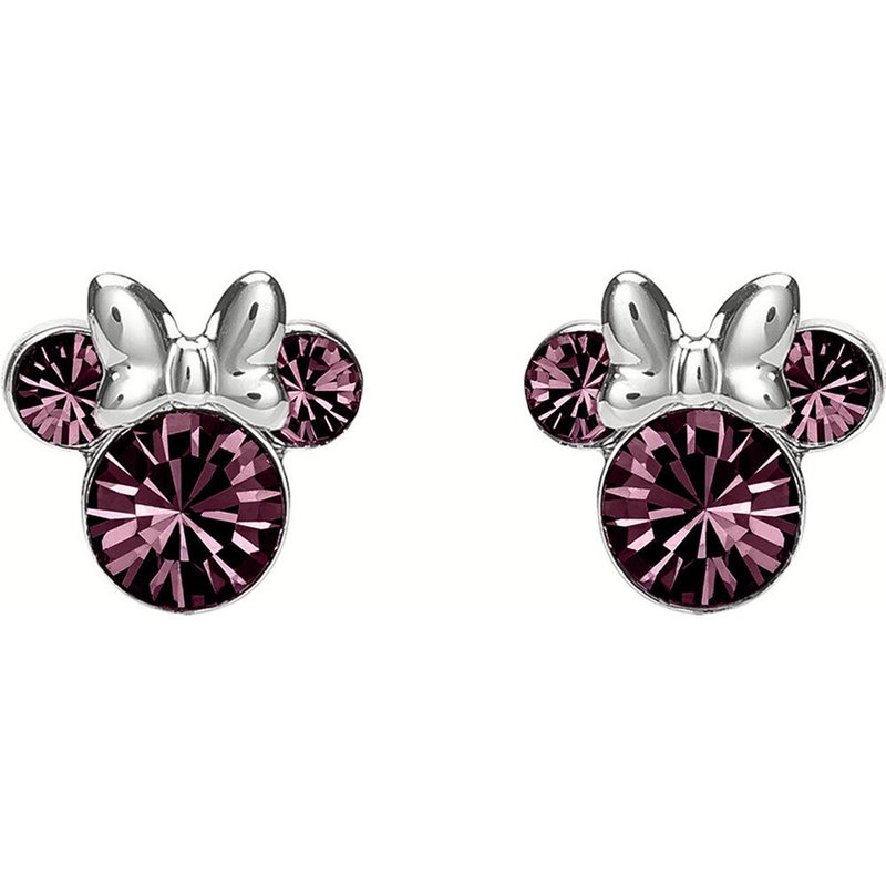 Pendientes Febrero Minnie Disney plata