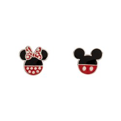 Pendientes Mickey & Minnie Disney plata