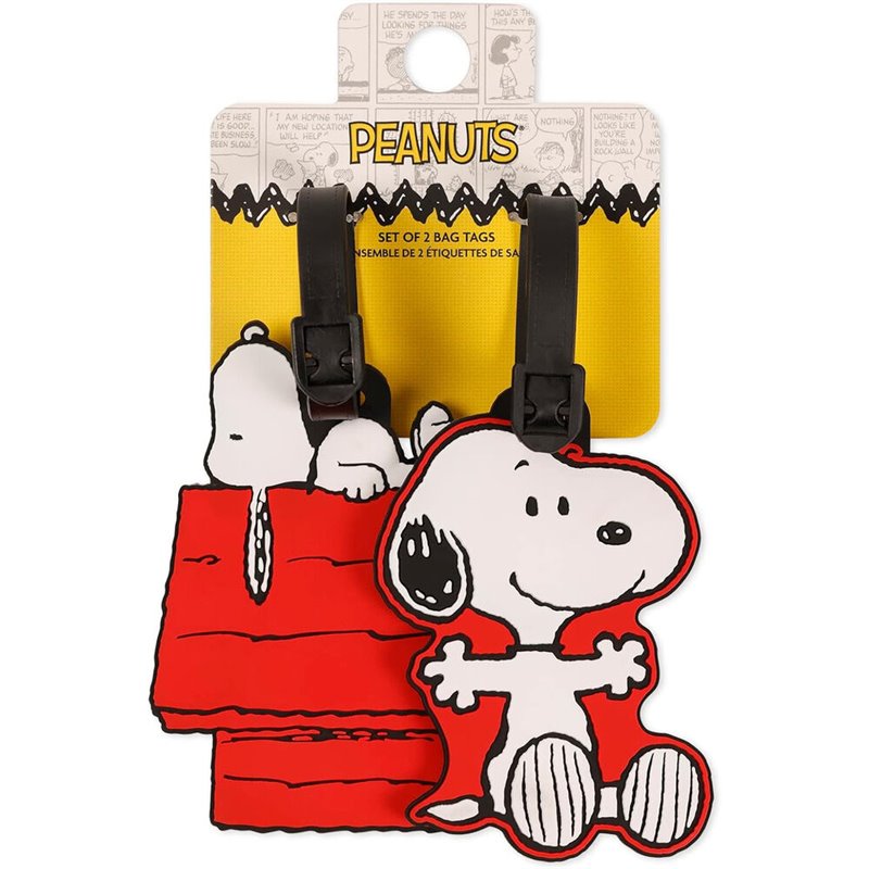 Set 2 Etiquetas de Equipaje Snoopy Peanuts