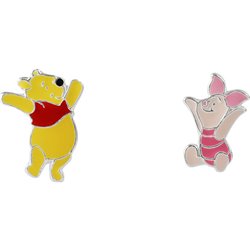 Pendientes Piglet & Winnie the Pooh Disney plata