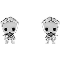 Pendientes Groot Guardianes de la Galaxia Marvel plata