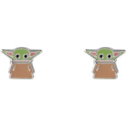Pendientes Grogu The Mandalorian Star Wars plata