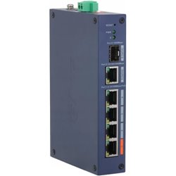 (DH-CHS4106-4ET-60) DAHUA SWITCH INDUSTRIAL 6 PUERTOS CLOUD MANAGED GIGABIT, 4 PUERTOS POE, 60W, HI-POE, L2