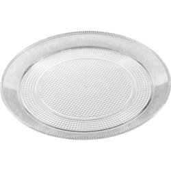 BANDEJA  PARA PASTELES PLASTICO 30cm