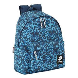 MOCHILA LOTTO COLOR CAMUFLAJE AZUL