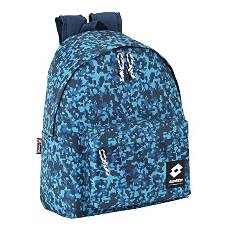 MOCHILA LOTTO COLOR CAMUFLAJE AZUL