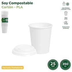 VASO TAPA 350cc x 25und.