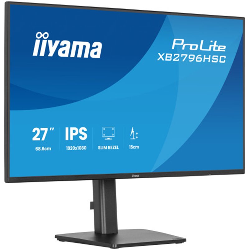 MONITOR IIYAMA PANTALLA PARA PC 68,6 CM (27") 1920 X 1080 PIXELES FULL HD LED PANEL IPS USB-C HDMI DISPLAYPORT BASE ERGONÓMICA