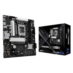 PLACA ASROCK B860M-X GEN5,INTEL,1851,B860,2DDR5,128GB,1HDMI+1DP,4SATA3+2M.2,2.5GBELAN,7USB3.2,MATX