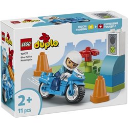 LEGO DUPLO - MOTO DE POLICIA AZUL