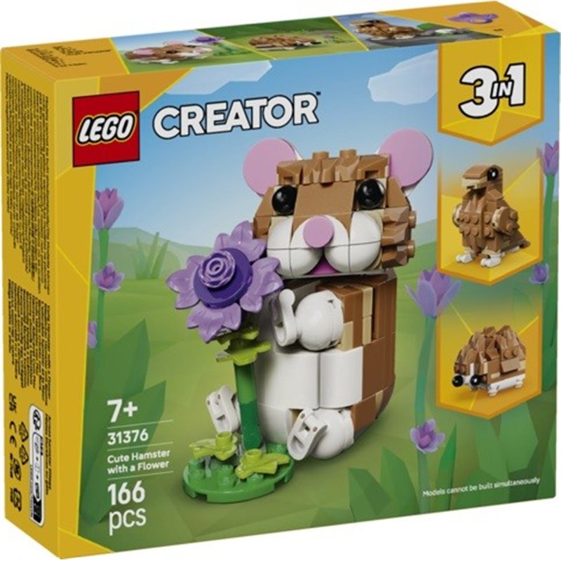 LEGO 3 EN 1 CREATOR - LINDO HAMSTER CON FLOR