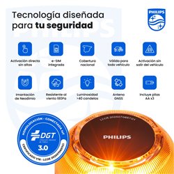 Philips Baliza V16 Conectada Con Geolocalizaci�n Sfl1000m/10