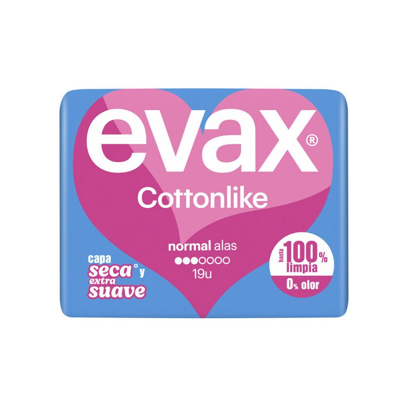 COMPRESAS EVAX LIKE NORMAL ALAS 19und