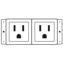 Kramer Electronics TS-2US toma de corriente