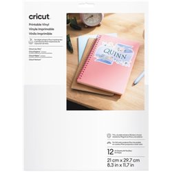 CRICUT PRINTABLE VINYL A4 - 12 SHEETS (WHITE)