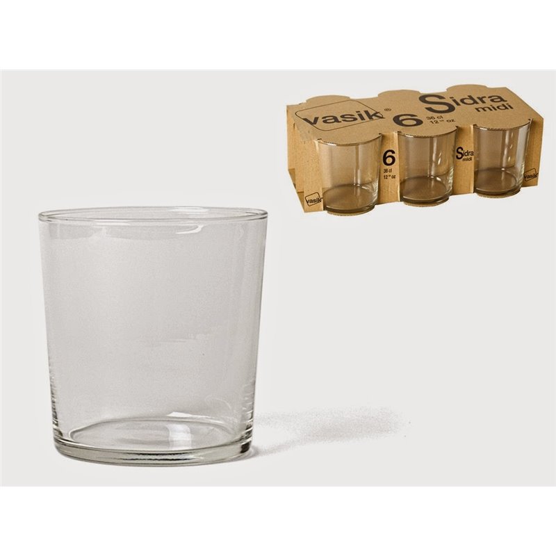 VASO CRISTAL SIDRA 350ML. 6UD