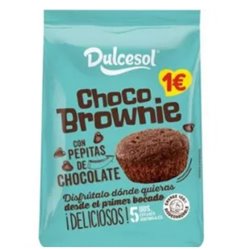 MAGDALENAS CHOCO BROWNIE DULCESOL PK-5 125 GR